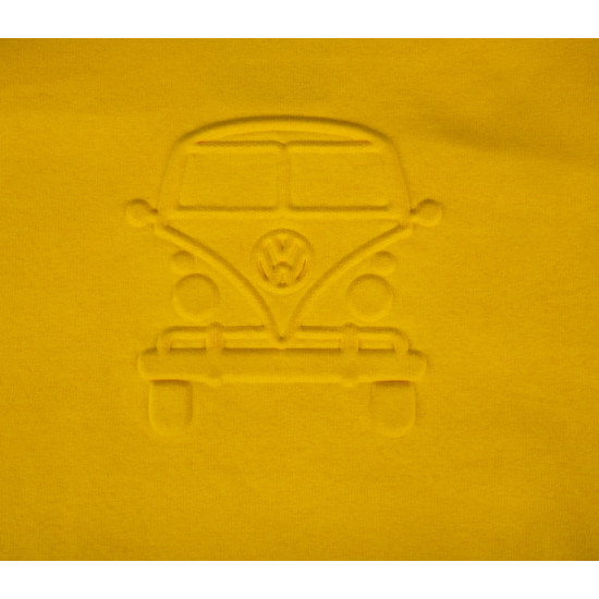 VW Bulli hoodie, size S, yellow, 65% cotton/35% polyester