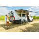 W 2900 x Abstract 2500m FIAMMA F80S roof awning, Housing color white, Fabric color royal grey