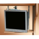 Electric TV mount, extends downwards