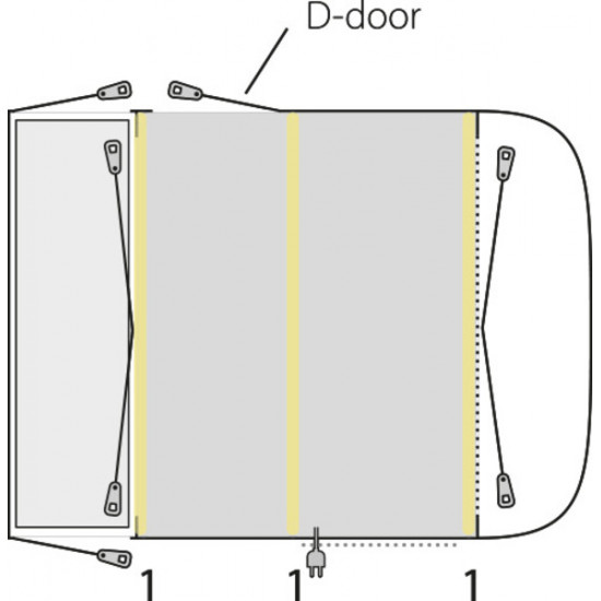 Outwell Newburg 240 Air – Inflatable awning