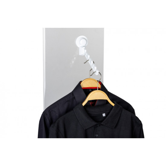 Clothes rail with suction cup - White