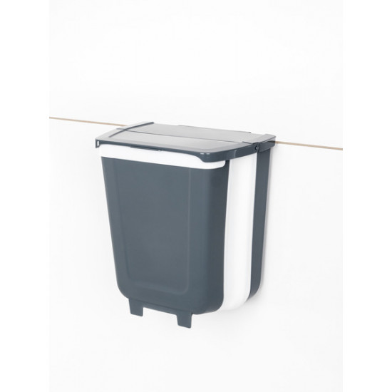 Foldable bin with lid for hanging - 8 l