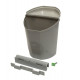 Waste bin with lid - 6 l - Grey