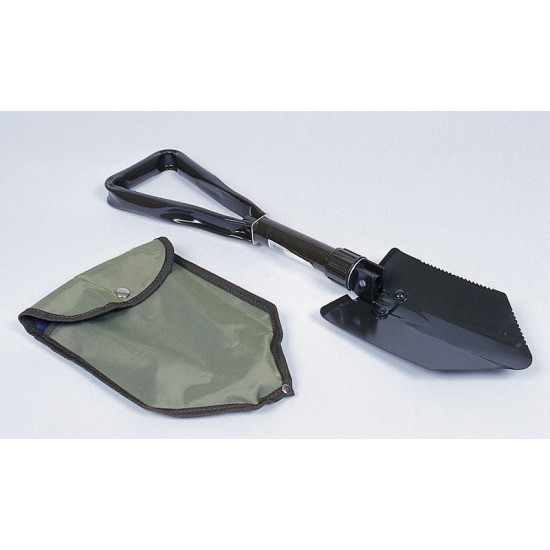 Folding shovel with saw