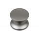 Replacement button for push lock - matte silver