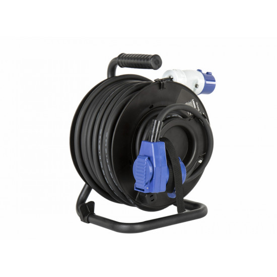 CEE cable drum H07RN-F 3G2.5mm2 - 25 m angle coupling