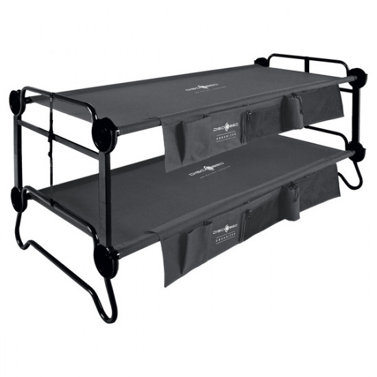 XL bunk bed with side pockets - Anthracite