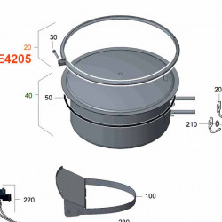 Clamping ring with screw