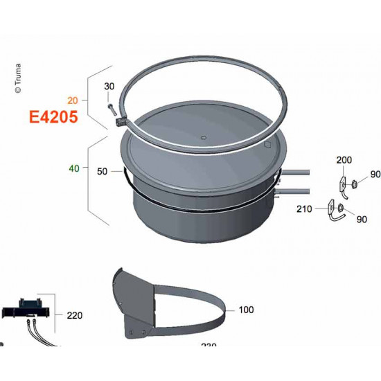 Clamping ring with screw