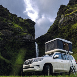 Hard shell parallel lift roof tent TOPCAMP DOUBLE-UP small 210x130x150cm