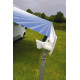 Omnistor 8000 4m awning, aluminum grey, silver housing