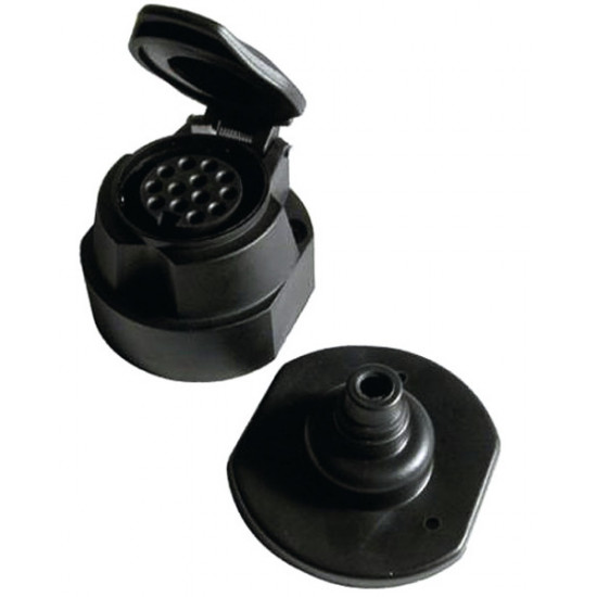Carbest 13-pin trailer socket with cut-off contact for rear fog light