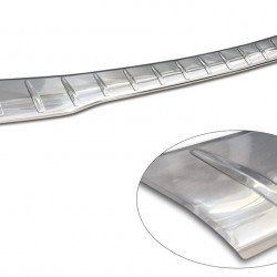 Stainless steel loading sill protector for Ford Tourneo/Transit Custom from 2023 onwards, silver