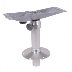 Aluminum table column with gas pressure damper