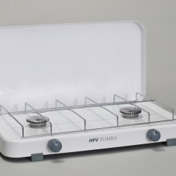 Rumba gas cooker with flame failure device, 2 burners - White - 30 mbar