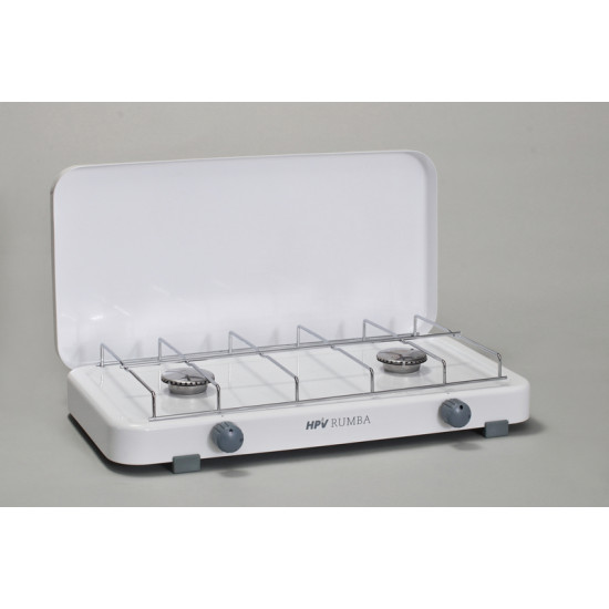 Rumba gas cooker with flame failure device, 2 burners - White - 30 mbar