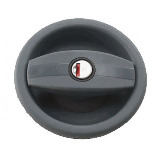 Caravan door lock - Right - Black / black