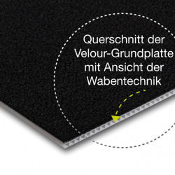 Purvario Velour base plate 30 x 50 cm