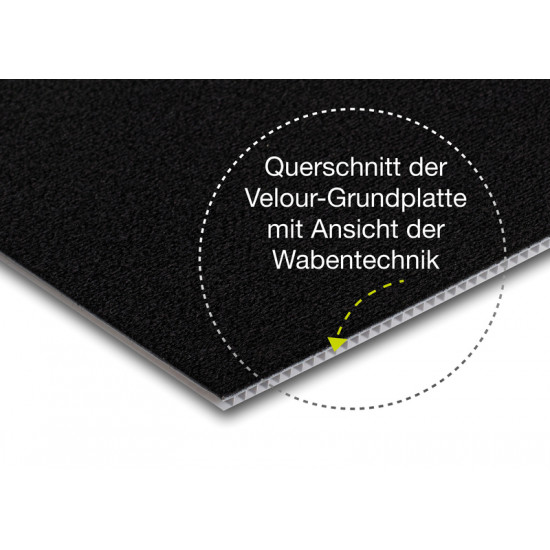Purvario Velour base plate 30 x 50 cm
