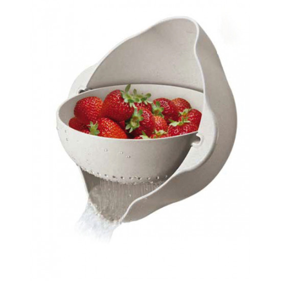 Camp4 bowl with sieve and rotating function