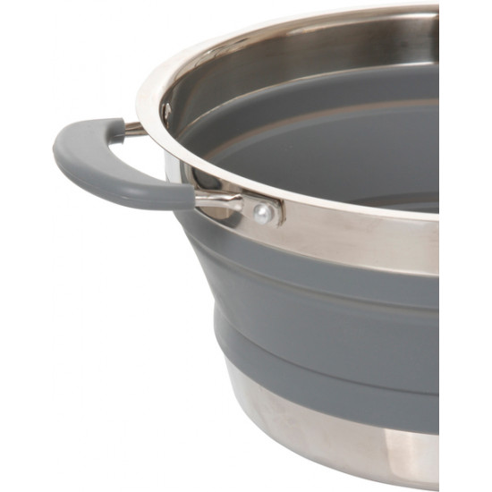 Volcano Collapsible Saucepan - 2.6 l - Grey