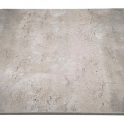 Lightweight tabletop - top surface concrete look - underside matte white - edges concrete look - Large