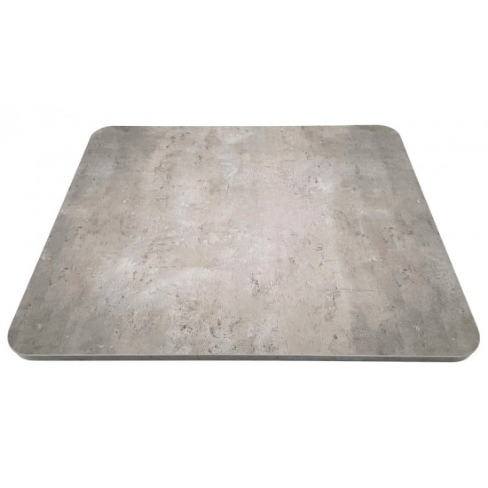 Lightweight tabletop - top surface concrete look - underside matte white - edges concrete look - Small