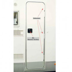 Prefabricated motorhome door in the System 2000