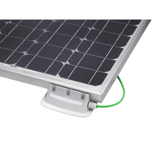 Solar mounting kit, 4-piece set with integrated roof feed-through, grey