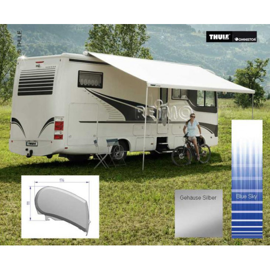 Omnistor roof awning 9200, width: 550 cm, color: Alaska Grey