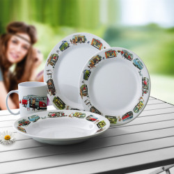 Melamine dinnerware set for 2 people - 8 pieces
