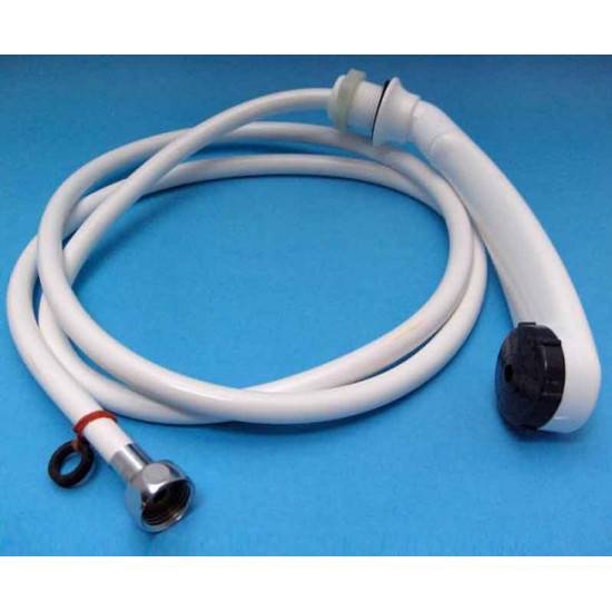 Duett shower set, 2-way valve, white, SB
