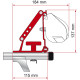 Fiamma Car adapter F1 / F35 / F43van / F45 / F50 / F55 for roof racks, FIAMMA awning accessory