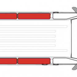Thermal blackout mats with suction cup attachment for Ford Tourneo Custom >2023