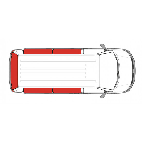 Thermal blackout mats with suction cup attachment for Ford Tourneo Custom >2023