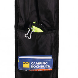 Tessa Mini storage basket with eyelet fastening at the top, black/lime
