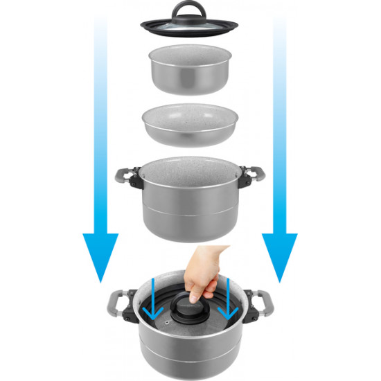 Brunner Fusion 7+1 Cookware Set
