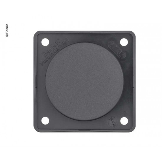 Berker Integro Flow blind closure, anthracite, matt