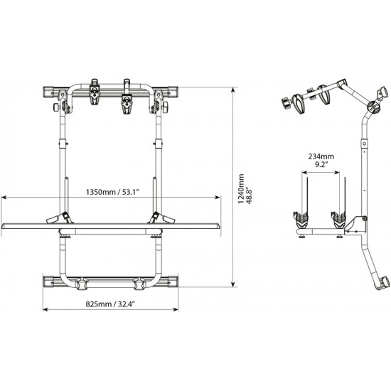 MENABO - TREMONT A rear bike carrier