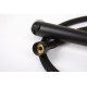 Shower set with shut-off valve - matte black