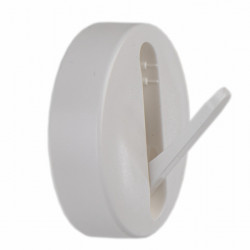 Folding suction hooks, white - set of 2