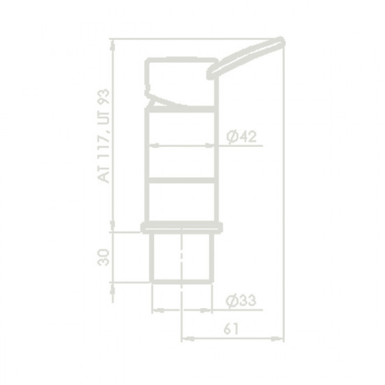 CONTUR mixer tap - countertop mixer