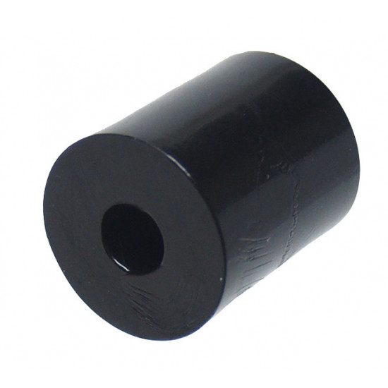 Round black PA spacer sleeve, 28mm high x 24mm wide, 8.4mm center hole