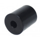 Round black PA spacer sleeve, 28mm high x 24mm wide, 8.4mm center hole