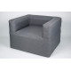 Inflatable armchair - mottled grey