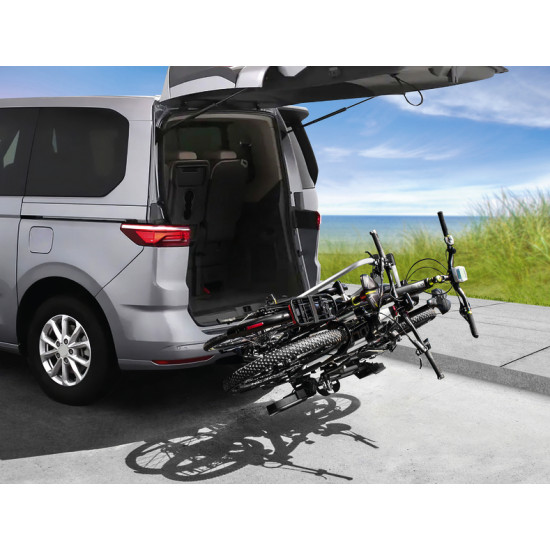 TECDC1+ bicycle carrier with LED taillights – for 2 bicycles