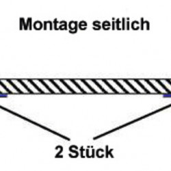 Mounting bracket for full extension slides - L-brackets - set of 2