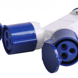 CEE plug / 2-way distributor