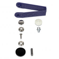 Sew-free snap fasteners for attaching fabrics to wood or sheet metal - 10 pieces
