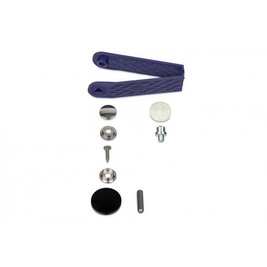Sew-free snap fasteners for attaching fabrics to wood or sheet metal - 10 pieces